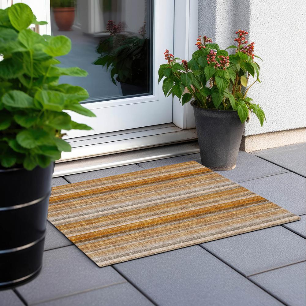 Chantille ACN543 Orange 1'8" x 2'6" Rug. Picture 7