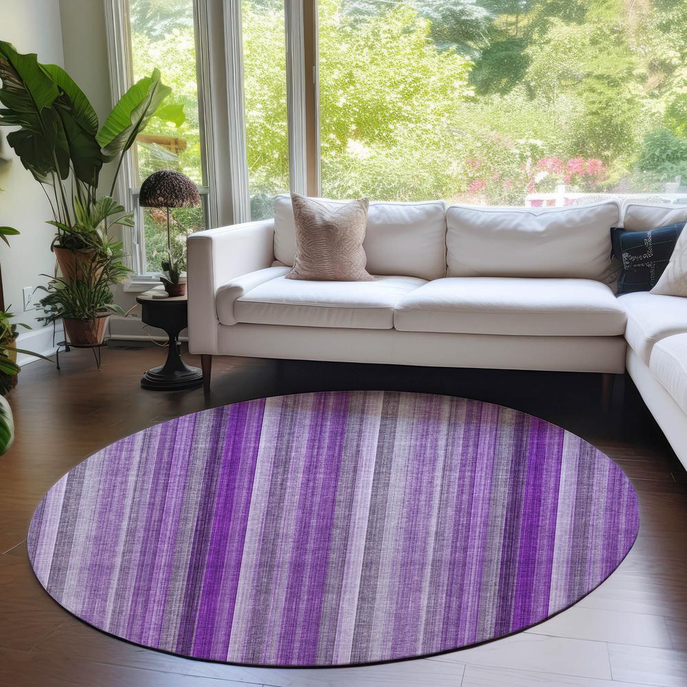 Chantille ACN543 Purple 8' x 8' Rug. Picture 6