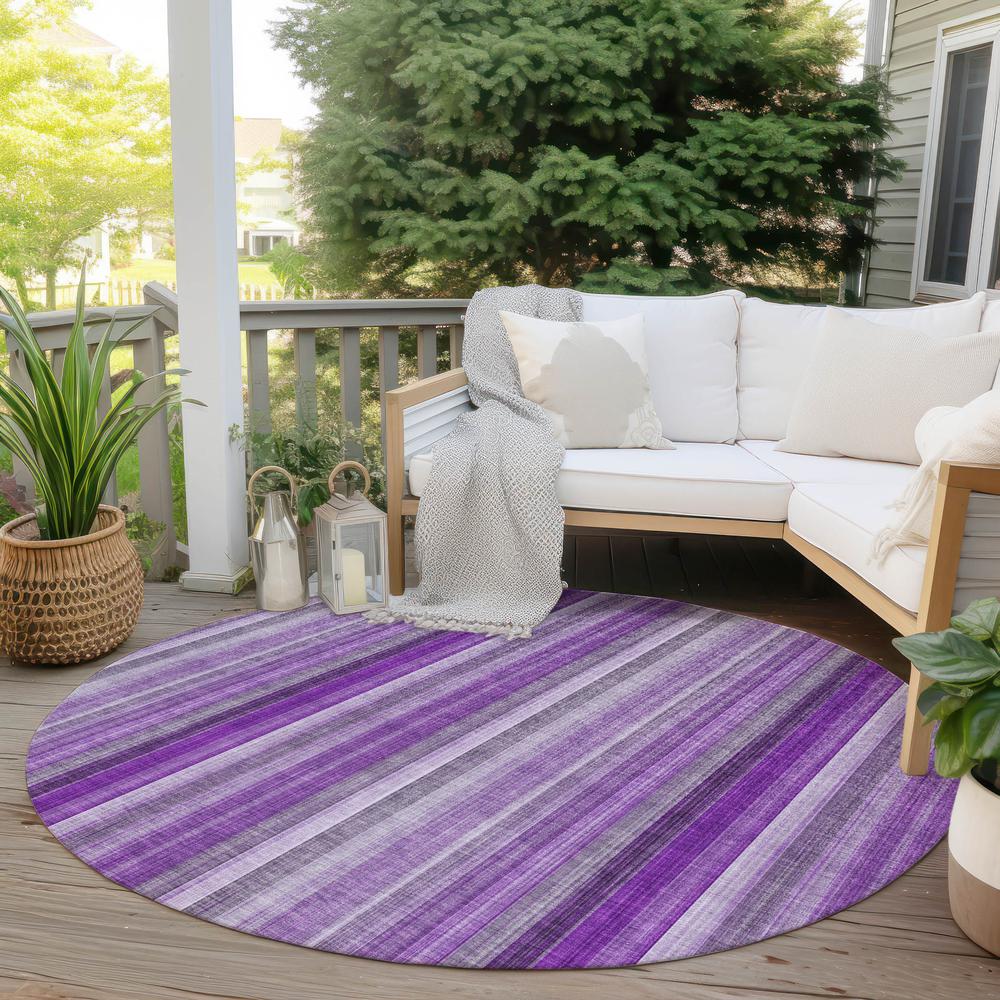 Chantille ACN543 Purple 8' x 8' Rug. Picture 7