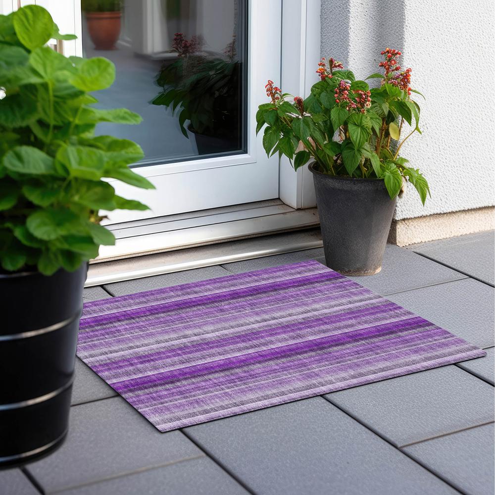 Chantille ACN543 Purple 1'8" x 2'6" Rug. Picture 7