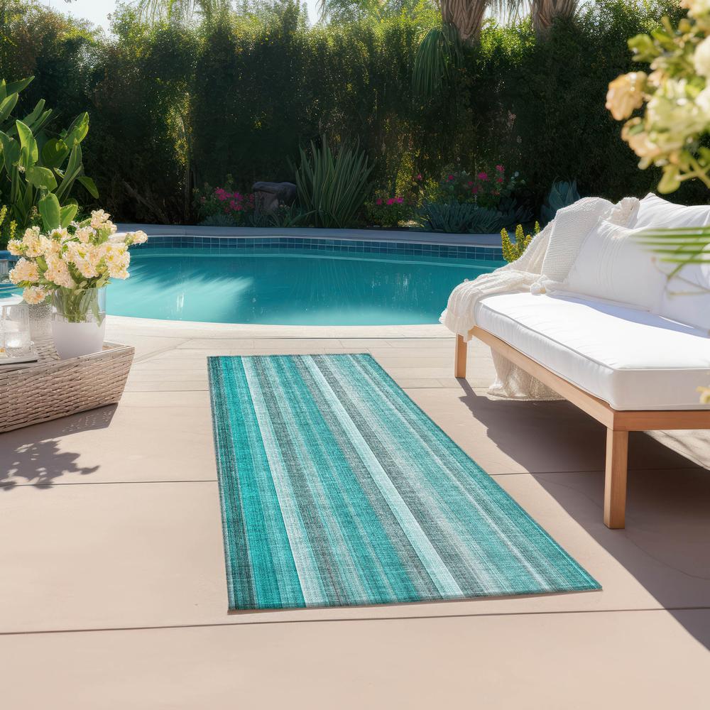 Chantille ACN543 Teal 2'3" x 7'6" Rug. Picture 7