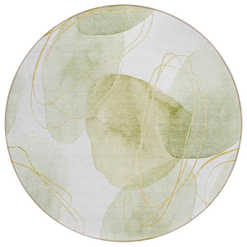 Chantille ACN544 Green 8' x 8' Rug. Picture 1