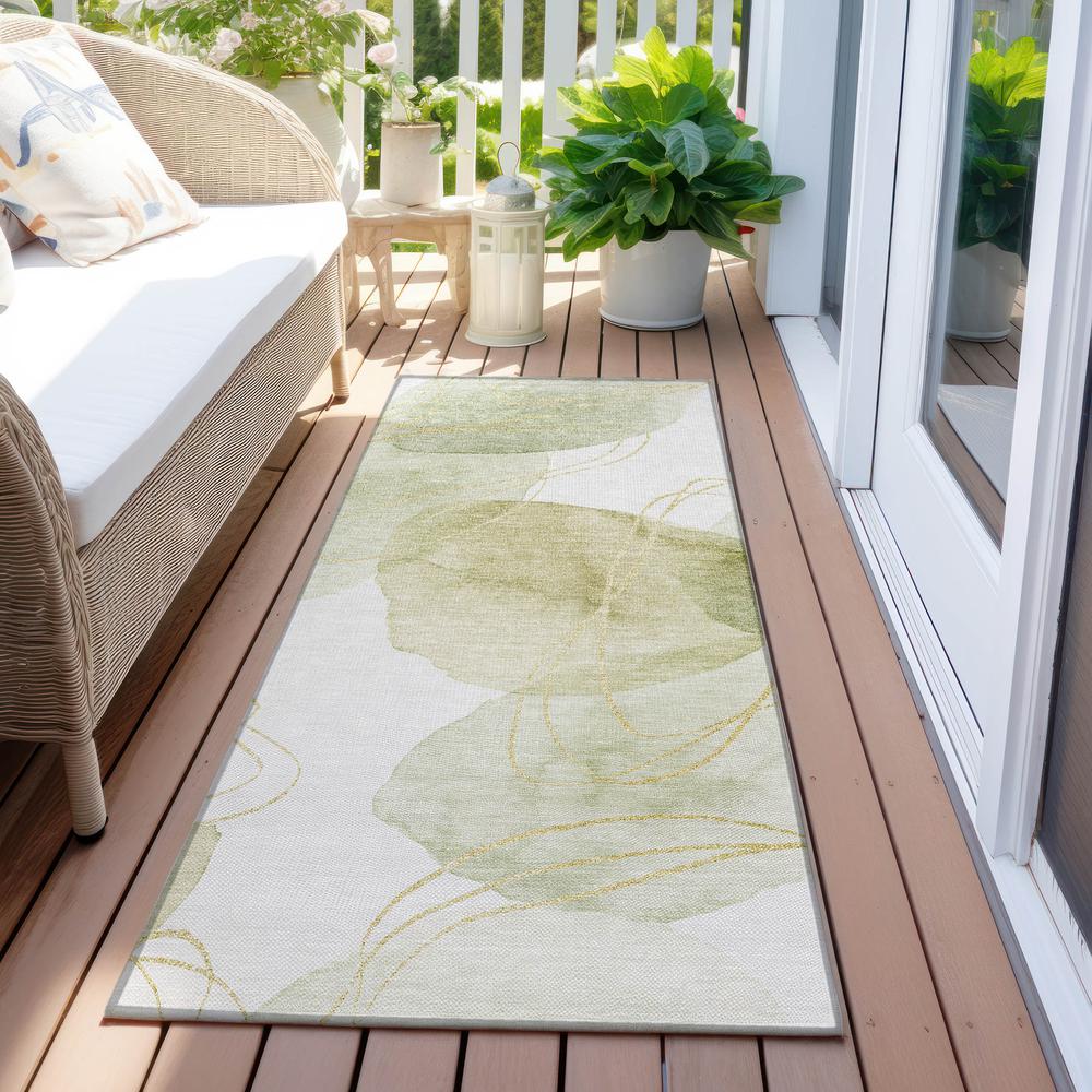 Chantille ACN544 Green 2'3" x 7'6" Rug. Picture 7