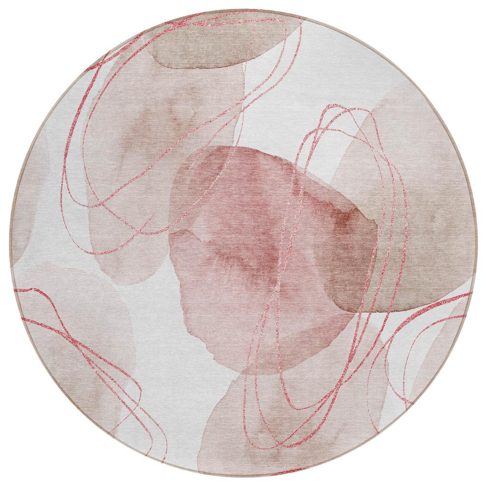 Chantille ACN544 Red 8' x 8' Rug. Picture 1