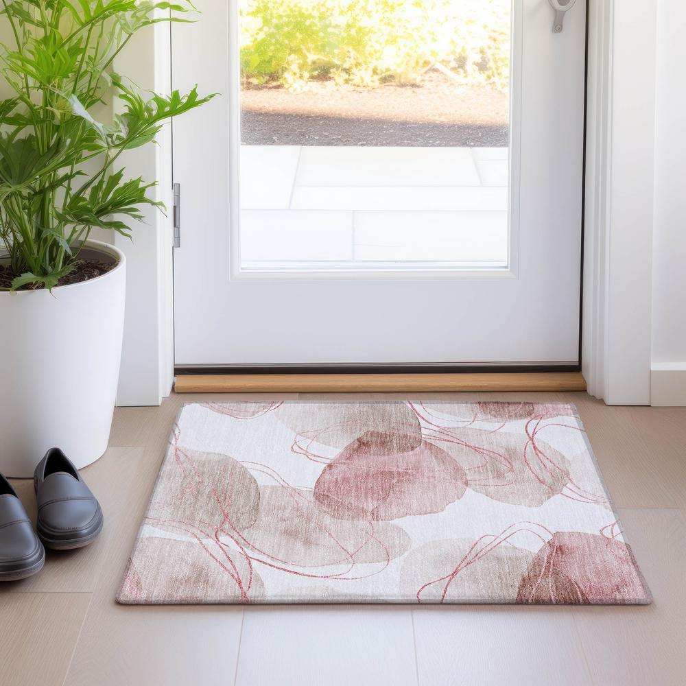 Chantille ACN544 Red 1'8" x 2'6" Rug. Picture 6