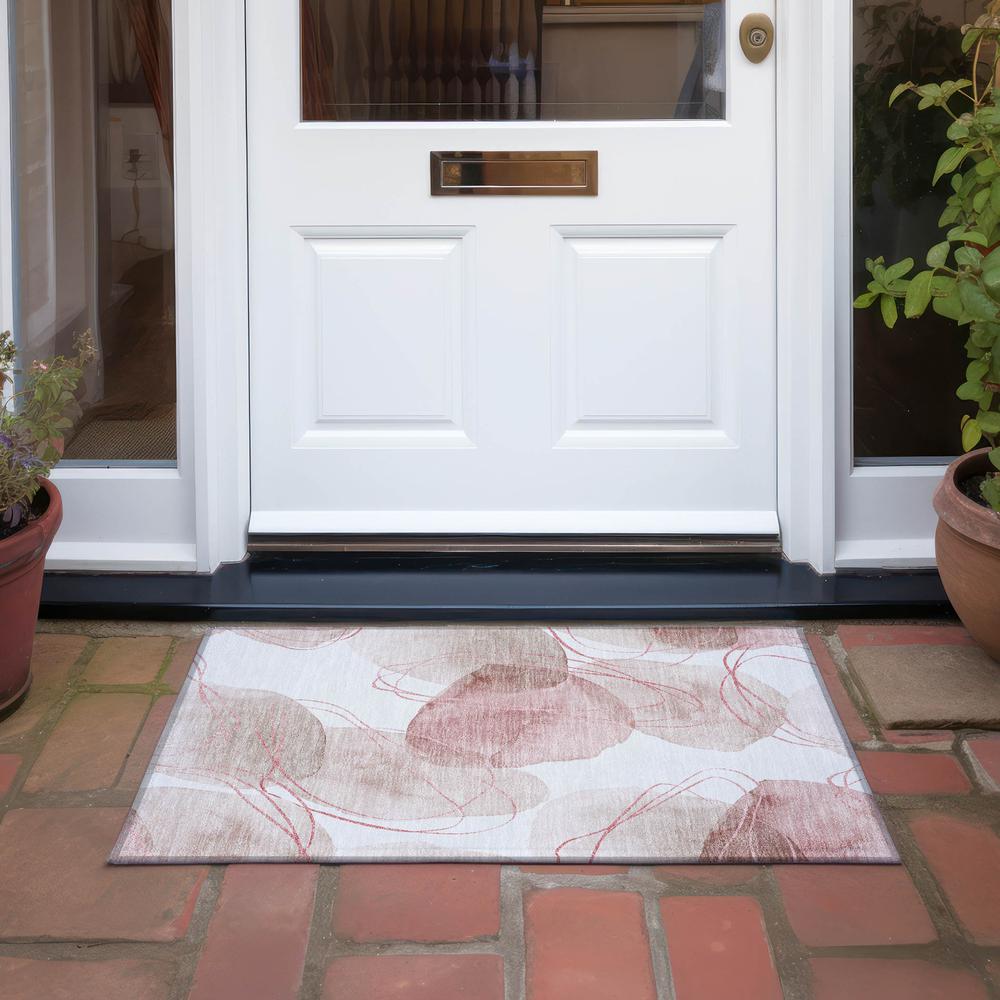 Chantille ACN544 Red 1'8" x 2'6" Rug. Picture 7
