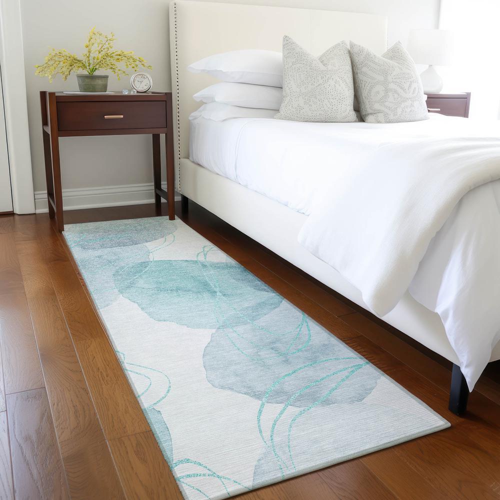 Chantille ACN544 Teal 2'3" x 7'6" Rug. Picture 6