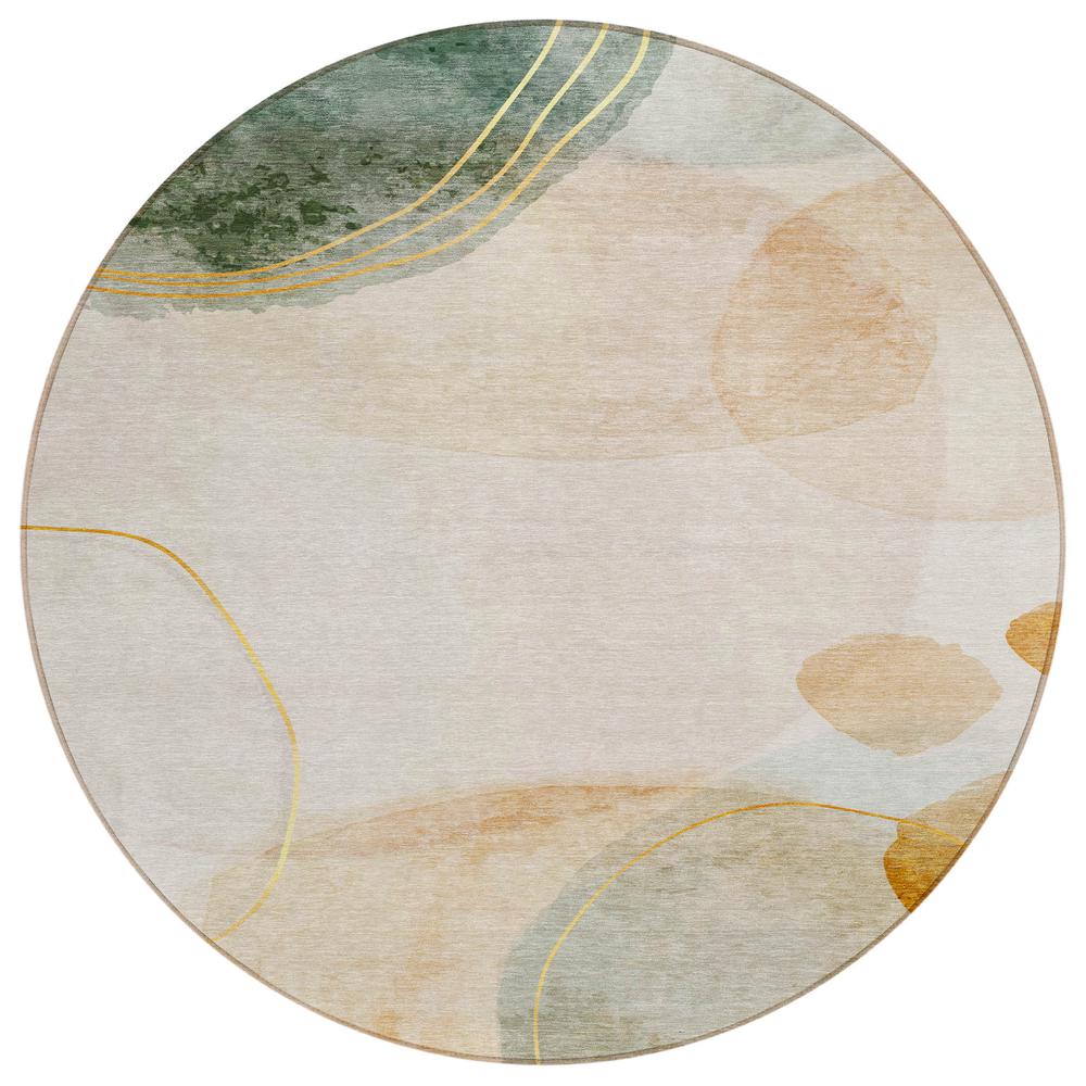 Chantille ACN545 Brown 8' x 8' Rug. Picture 1