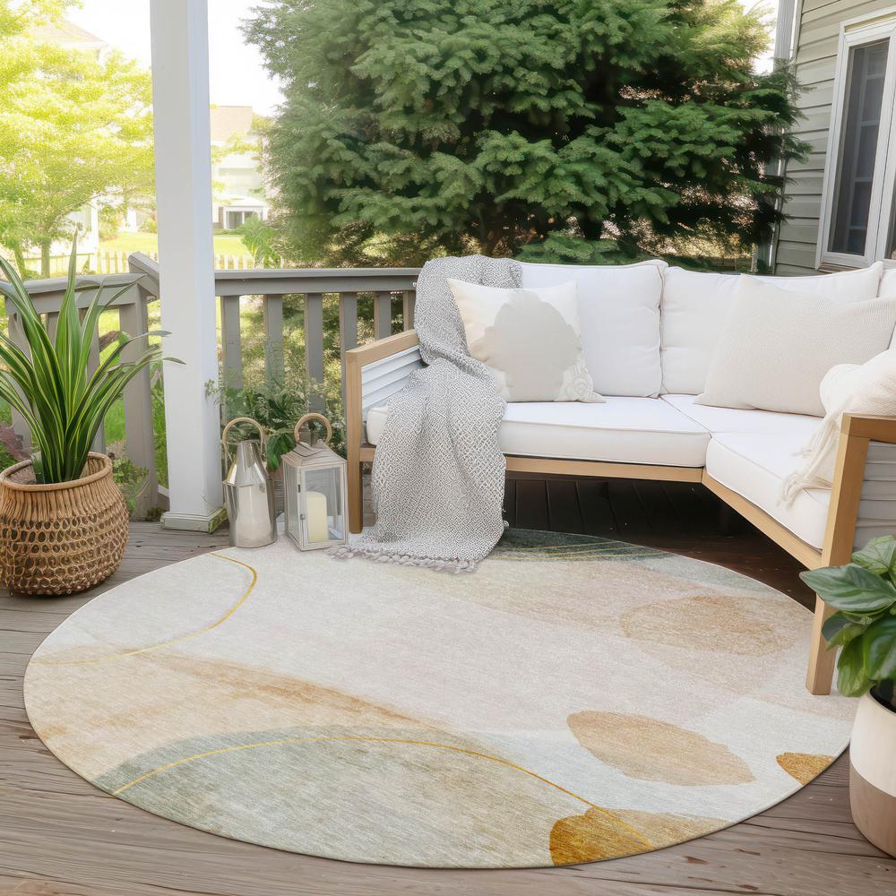 Chantille ACN545 Brown 8' x 8' Rug. Picture 7
