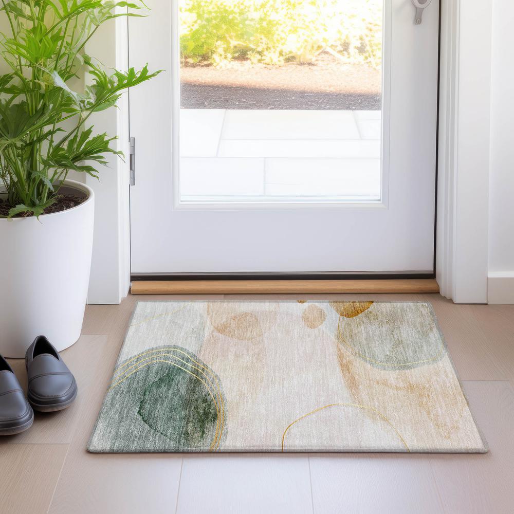 Chantille ACN545 Brown 1'8" x 2'6" Rug. Picture 6