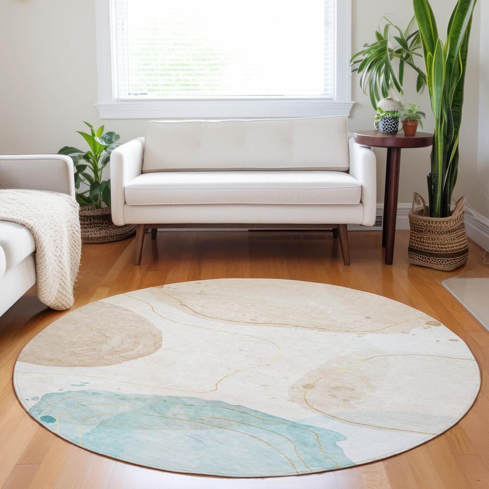 Chantille ACN546 Brown 8' x 8' Rug. Picture 6