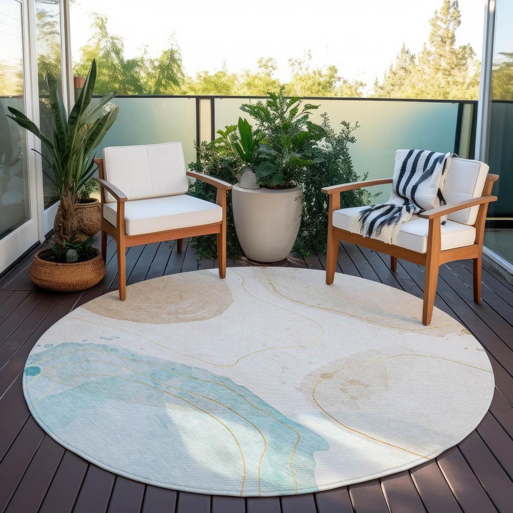 Chantille ACN546 Brown 8' x 8' Rug. Picture 7