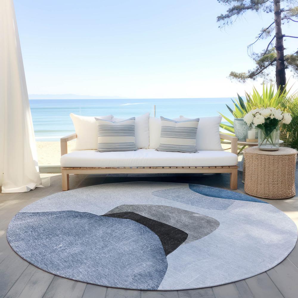 Chantille ACN547 Blue 8' x 8' Rug. Picture 8