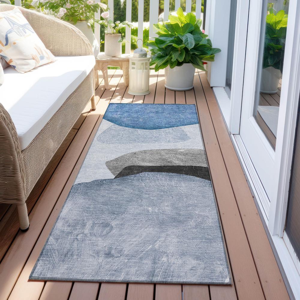 Chantille ACN547 Blue 2'3" x 7'6" Rug. Picture 7