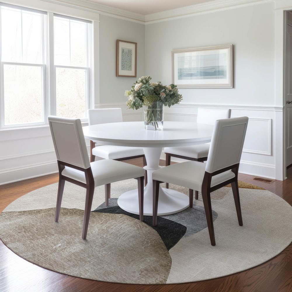 Chantille ACN547 Brown 8' x 8' Rug. Picture 6