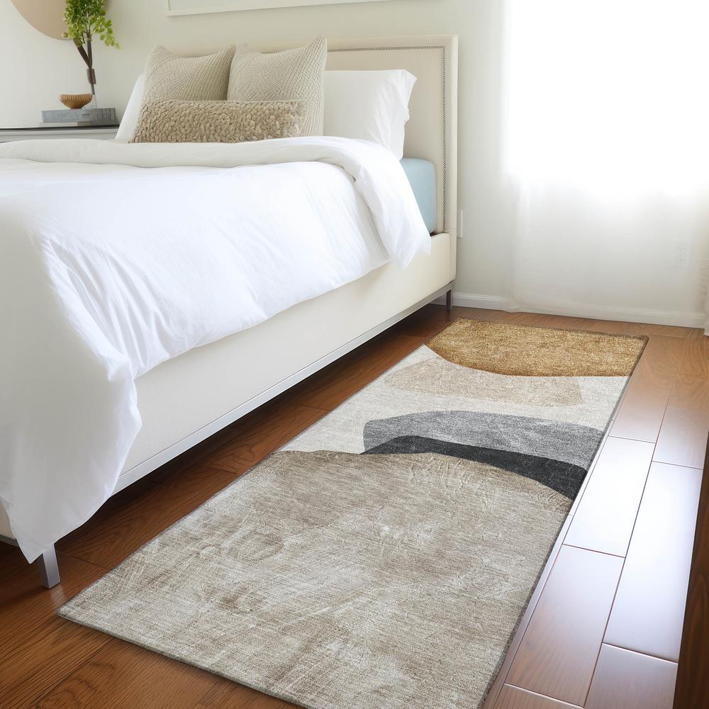 Chantille ACN547 Brown 2'3" x 7'6" Rug. Picture 7