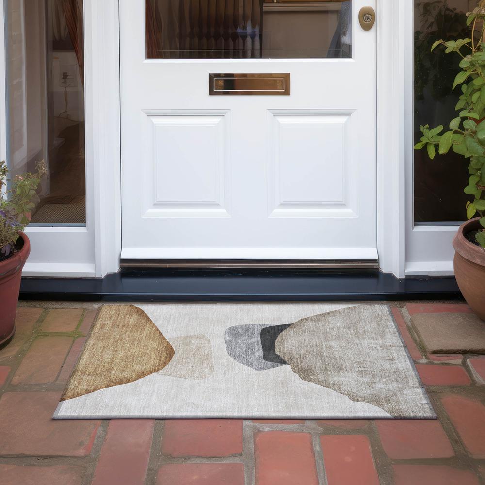 Chantille ACN547 Brown 1'8" x 2'6" Rug. Picture 7