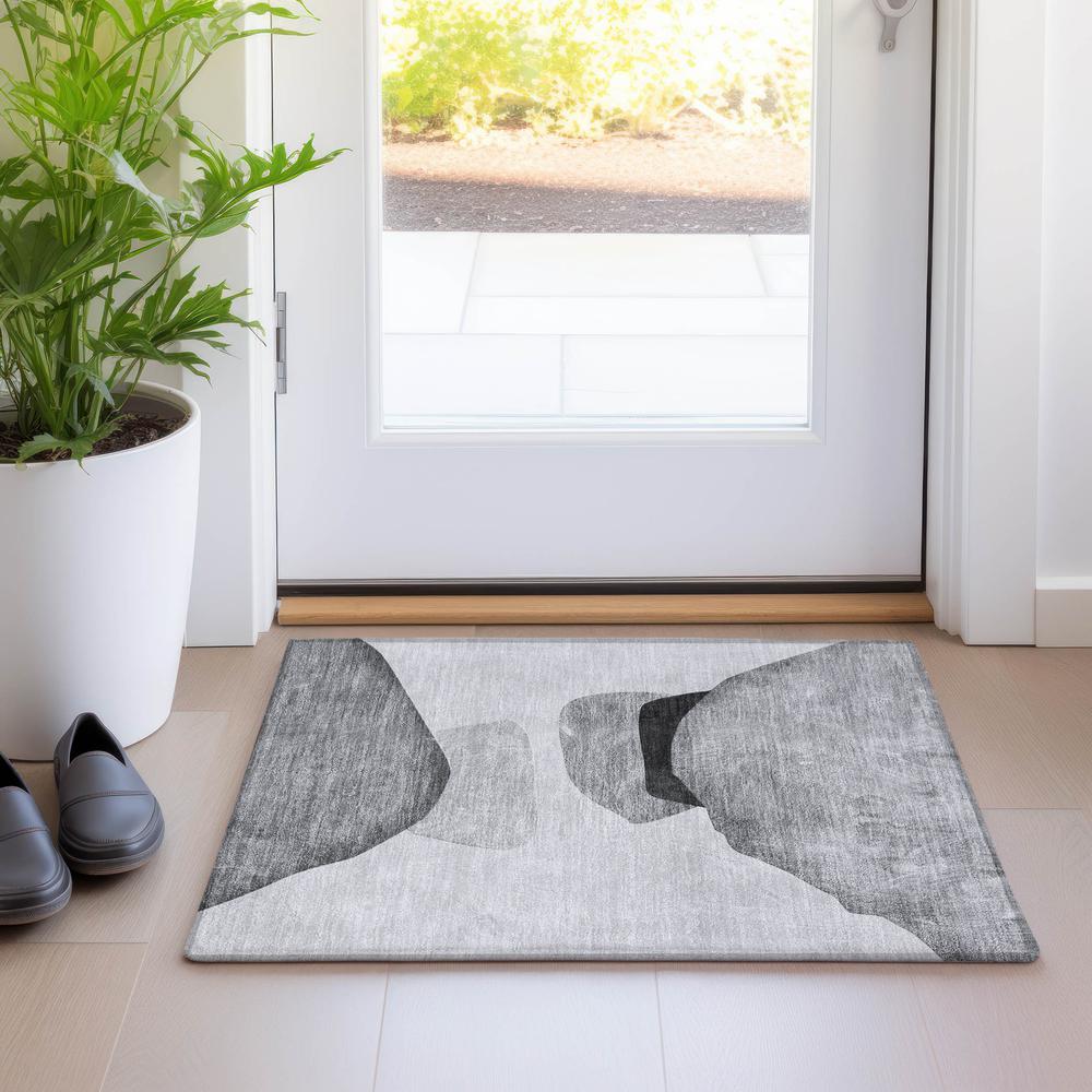 Chantille ACN547 Gray 1'8" x 2'6" Rug. Picture 7