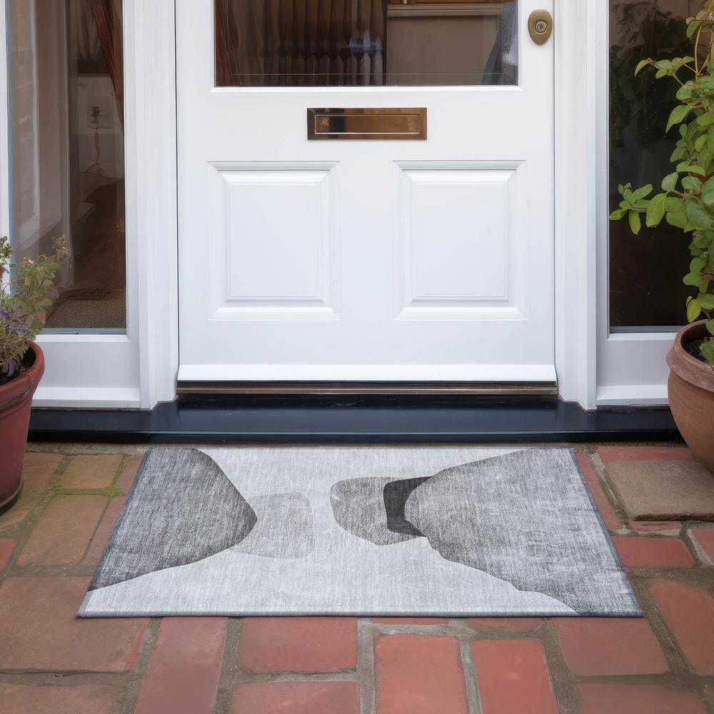 Chantille ACN547 Gray 1'8" x 2'6" Rug. Picture 8