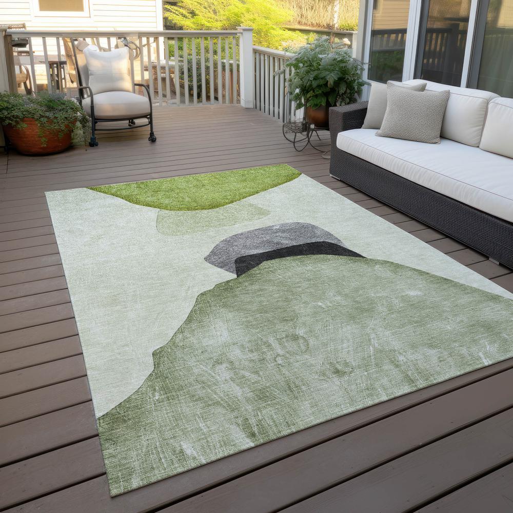 Chantille ACN547 Green 2'6" x 3'10" Rug. Picture 9