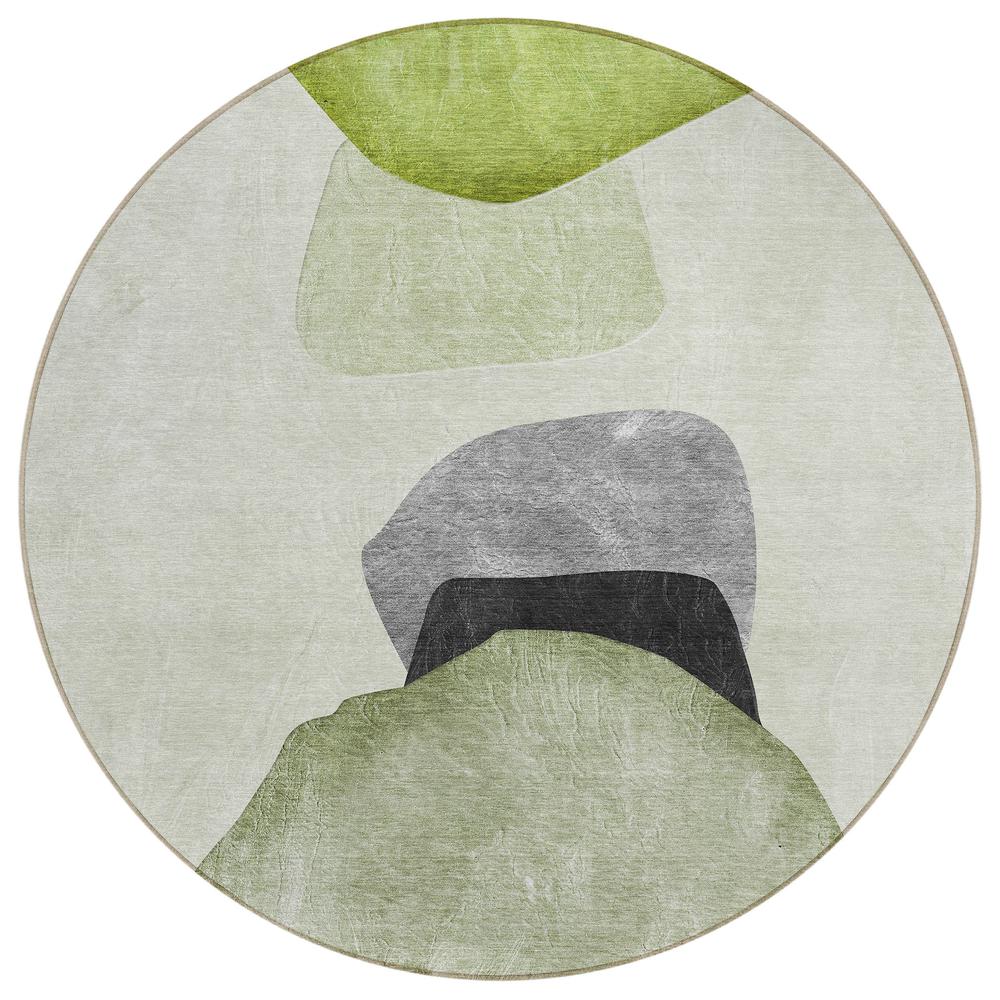 Chantille ACN547 Green 8' x 8' Rug. Picture 1