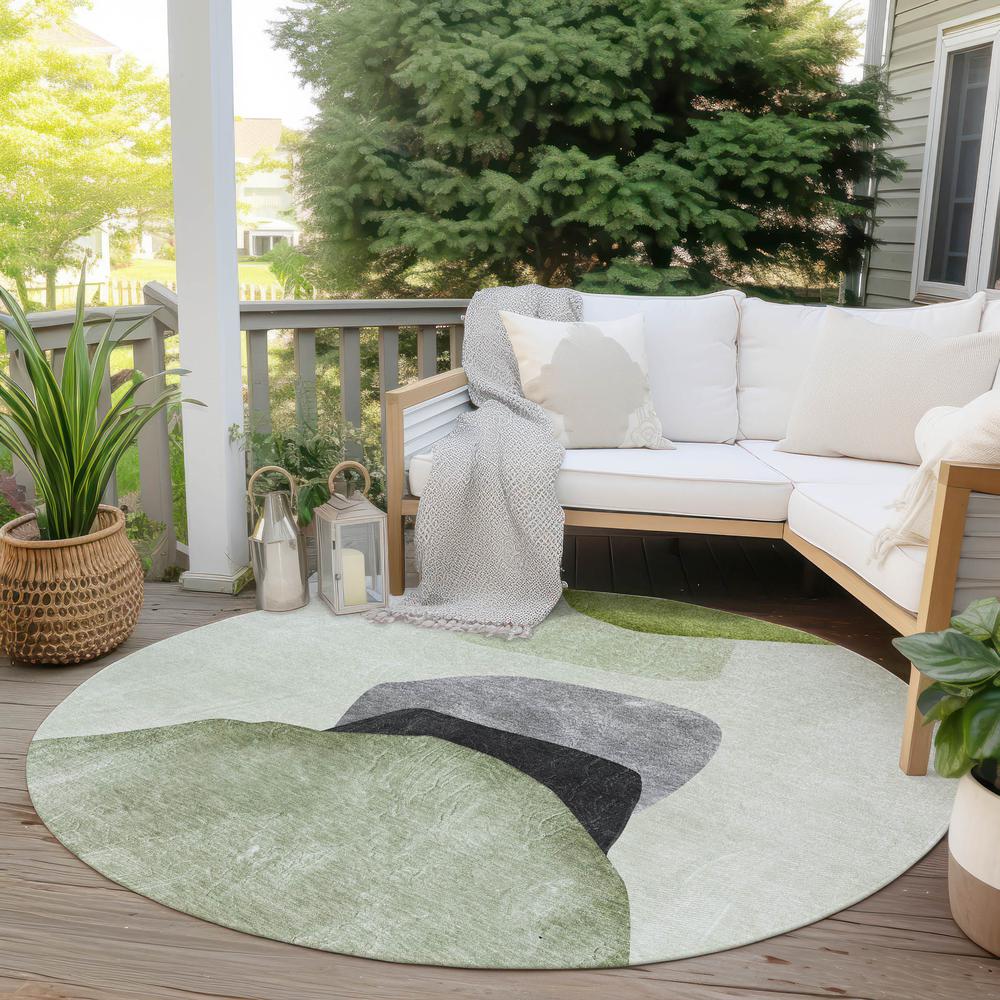 Chantille ACN547 Green 8' x 8' Rug. Picture 8