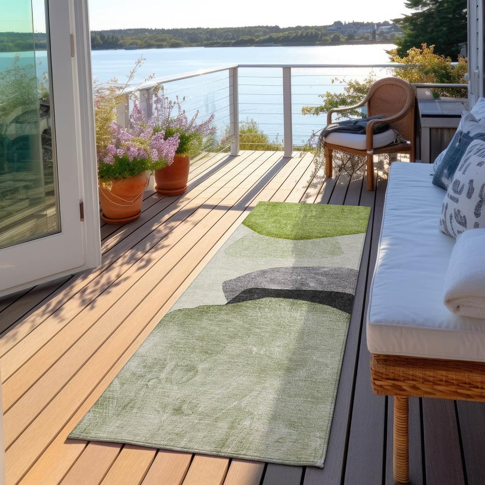 Chantille ACN547 Green 2'3" x 7'6" Rug. Picture 7