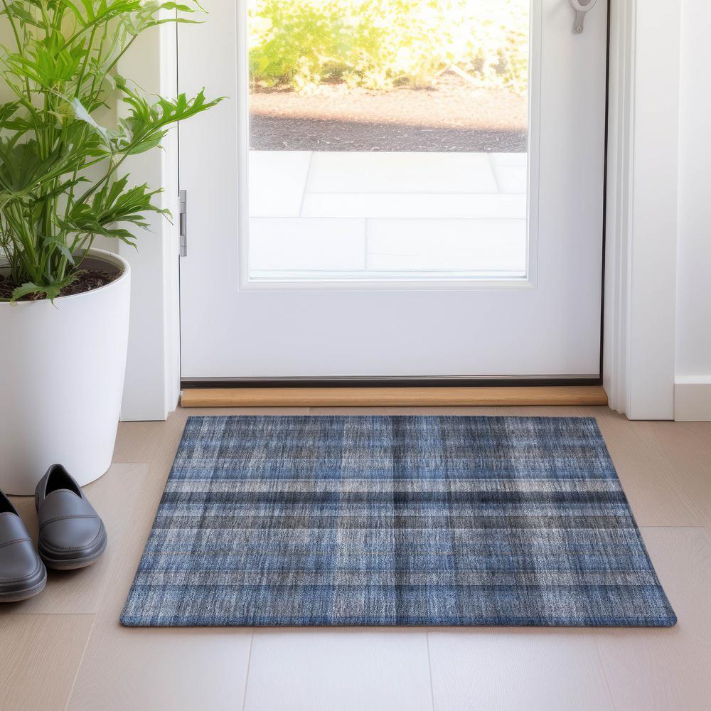 Chantille ACN548 Blue 1'8" x 2'6" Rug. Picture 6