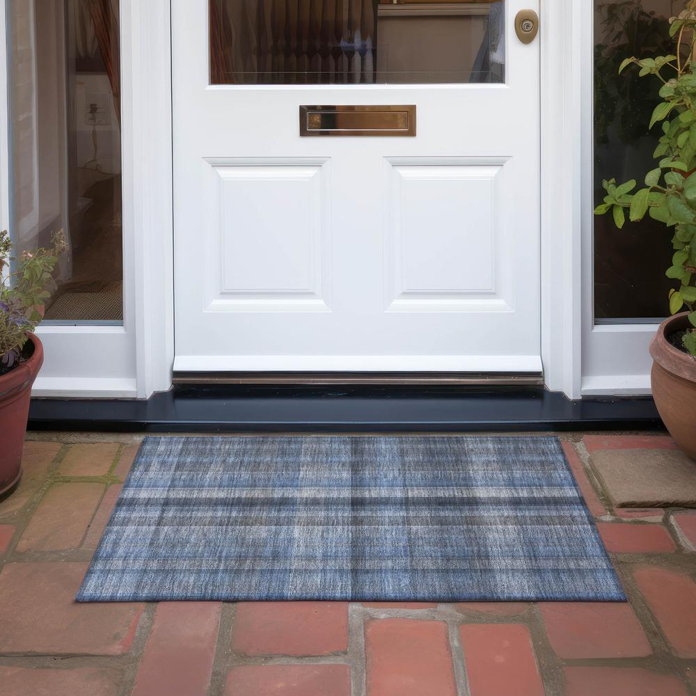 Chantille ACN548 Blue 1'8" x 2'6" Rug. Picture 7