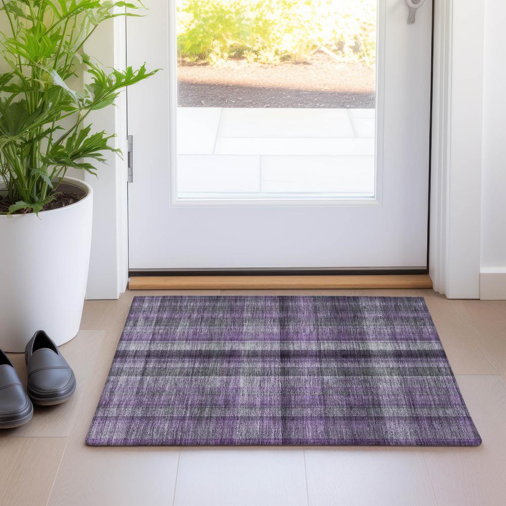 Chantille ACN548 Purple 1'8" x 2'6" Rug. Picture 7