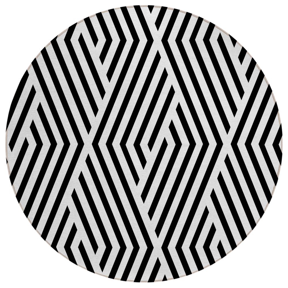 Chantille ACN550 Black 8' x 8' Rug. Picture 1