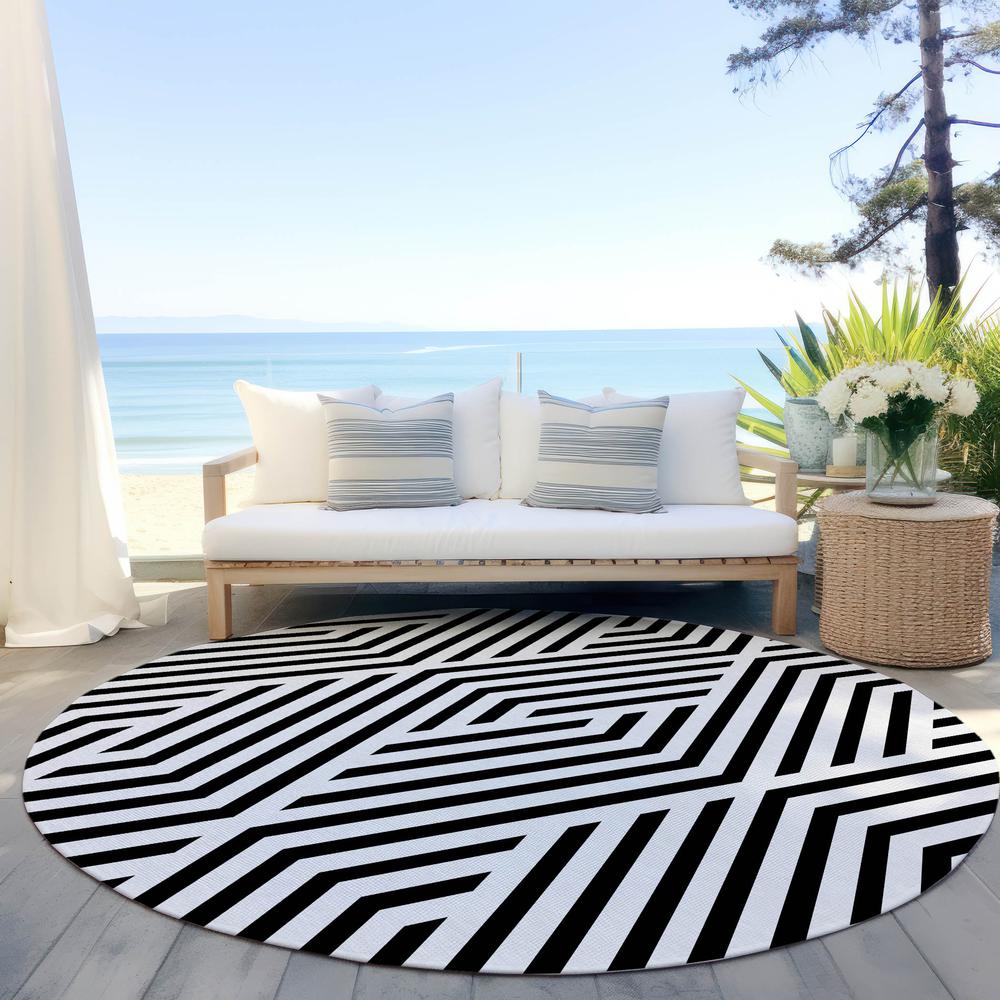 Chantille ACN550 Black 8' x 8' Rug. Picture 7