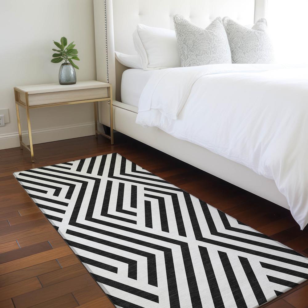 Chantille ACN550 Black 2'3" x 7'6" Rug. Picture 6