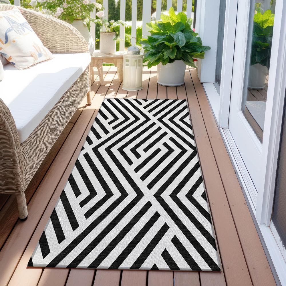 Chantille ACN550 Black 2'3" x 7'6" Rug. Picture 7