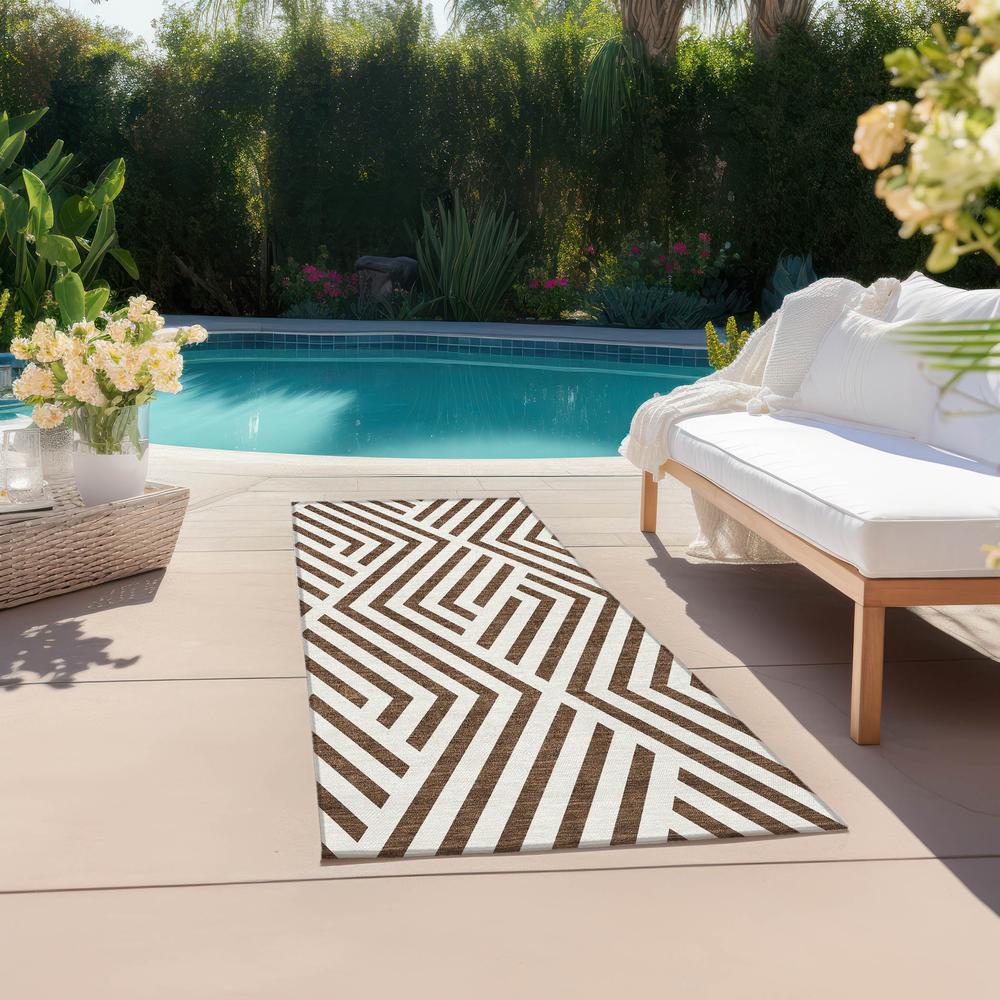 Chantille ACN550 Brown 2'3" x 7'6" Rug. Picture 7