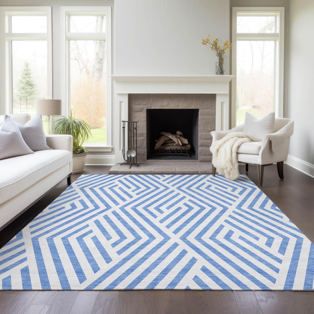 Chantille ACN550 Blue 2'6" x 3'10" Rug. Picture 7