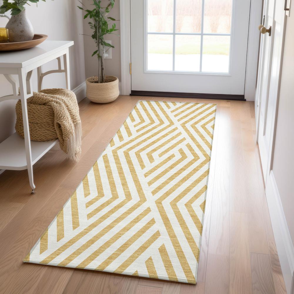 Chantille ACN550 Gold 2'3" x 7'6" Rug. Picture 6