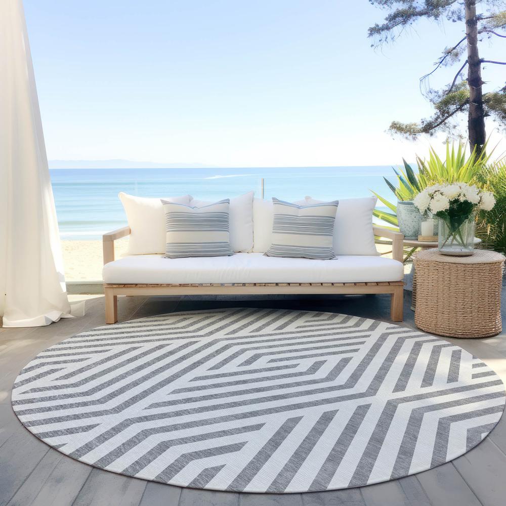 Chantille ACN550 Gray 8' x 8' Rug. Picture 7