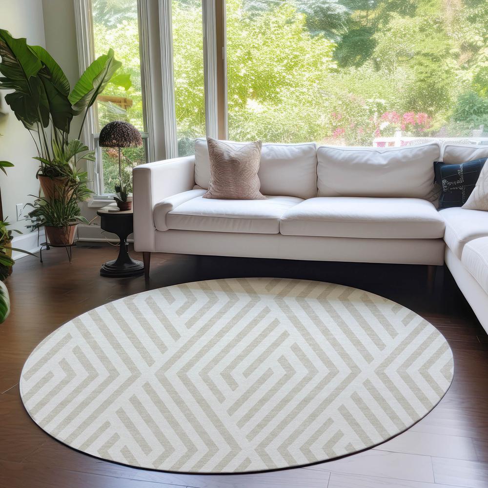 Chantille ACN550 Ivory 8' x 8' Rug. Picture 6