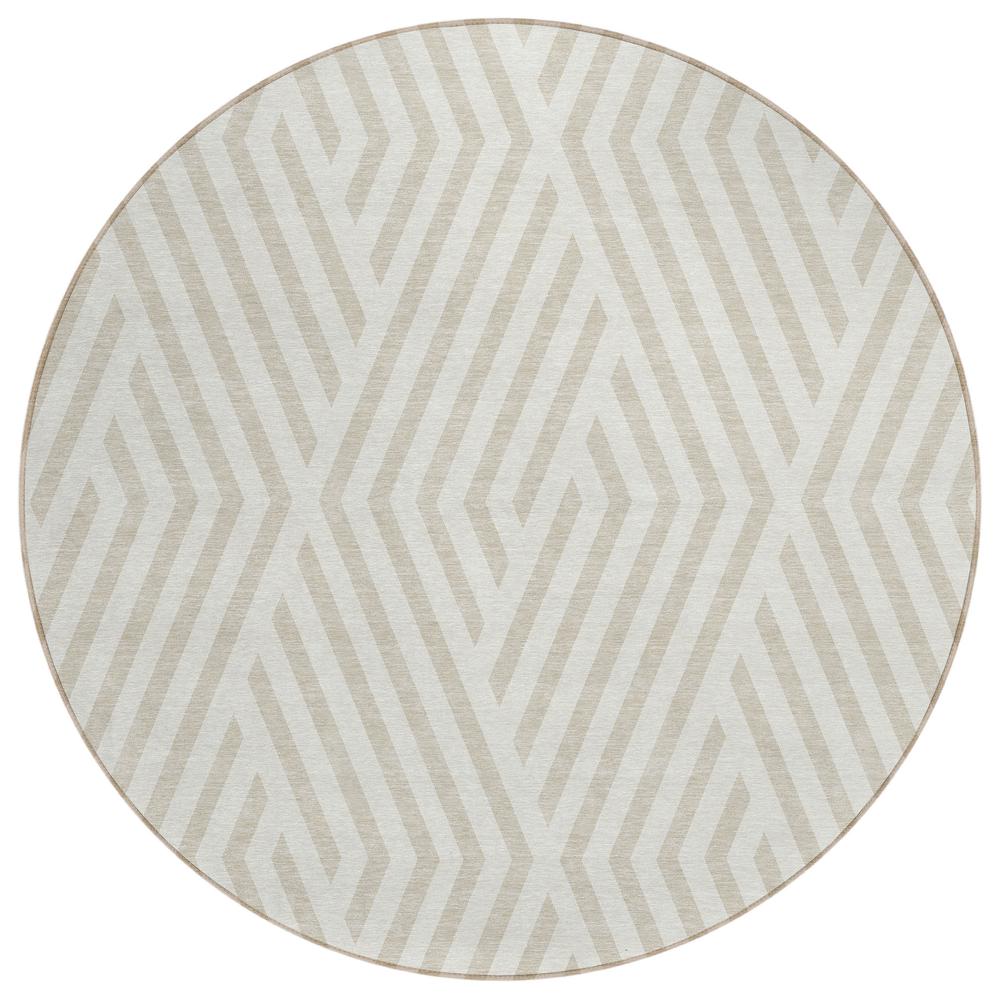 Chantille ACN550 Ivory 8' x 8' Rug. Picture 1