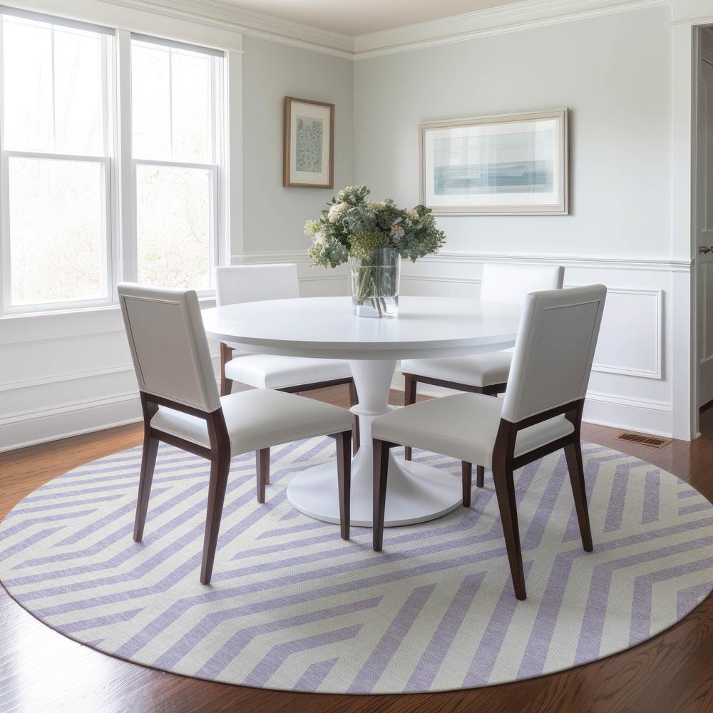 Chantille ACN550 Purple 8' x 8' Rug. Picture 6