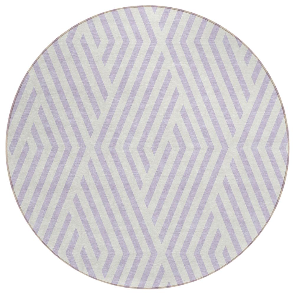 Chantille ACN550 Purple 8' x 8' Rug. Picture 1