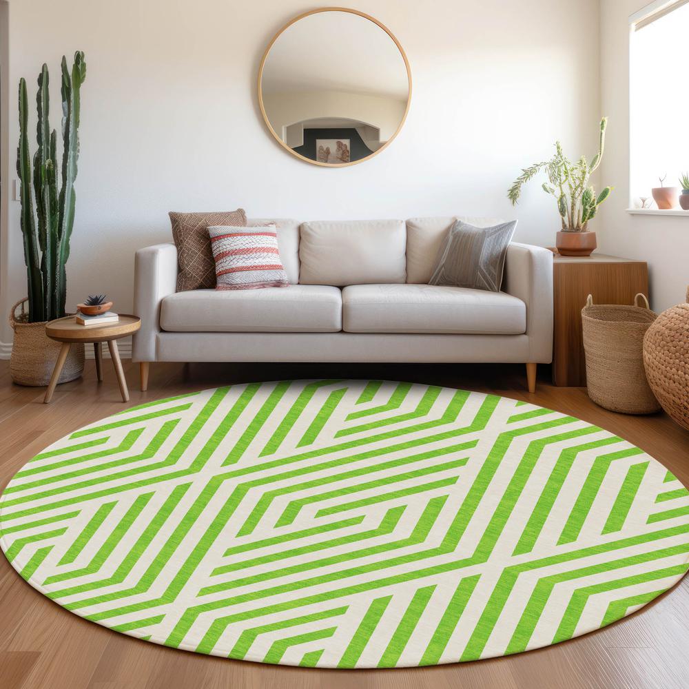 Chantille ACN550 Green 8' x 8' Rug. Picture 6