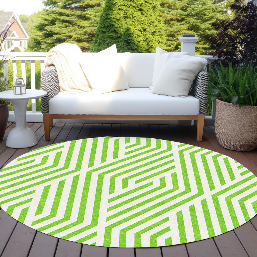 Chantille ACN550 Green 8' x 8' Rug. Picture 7