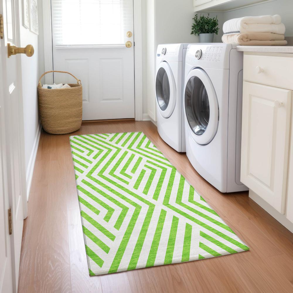 Chantille ACN550 Green 2'3" x 7'6" Rug. Picture 6