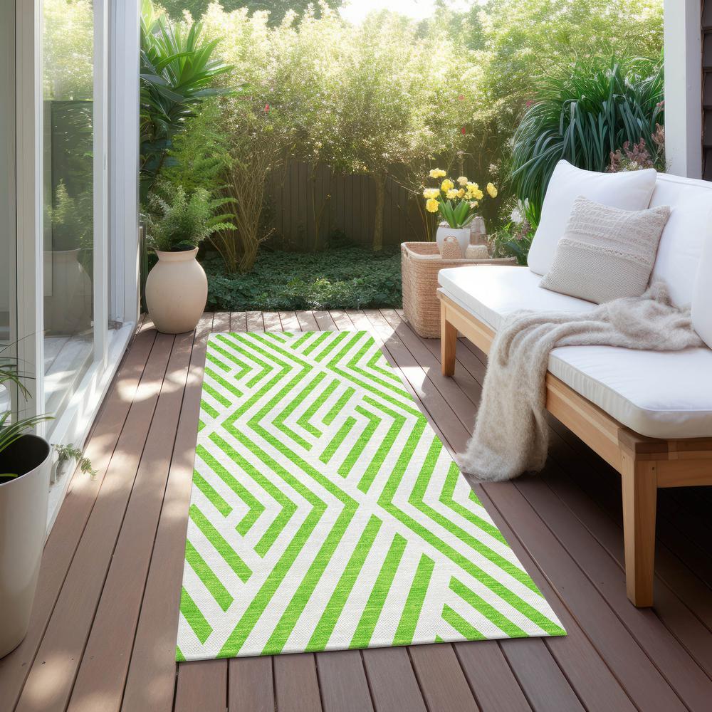 Chantille ACN550 Green 2'3" x 7'6" Rug. Picture 7