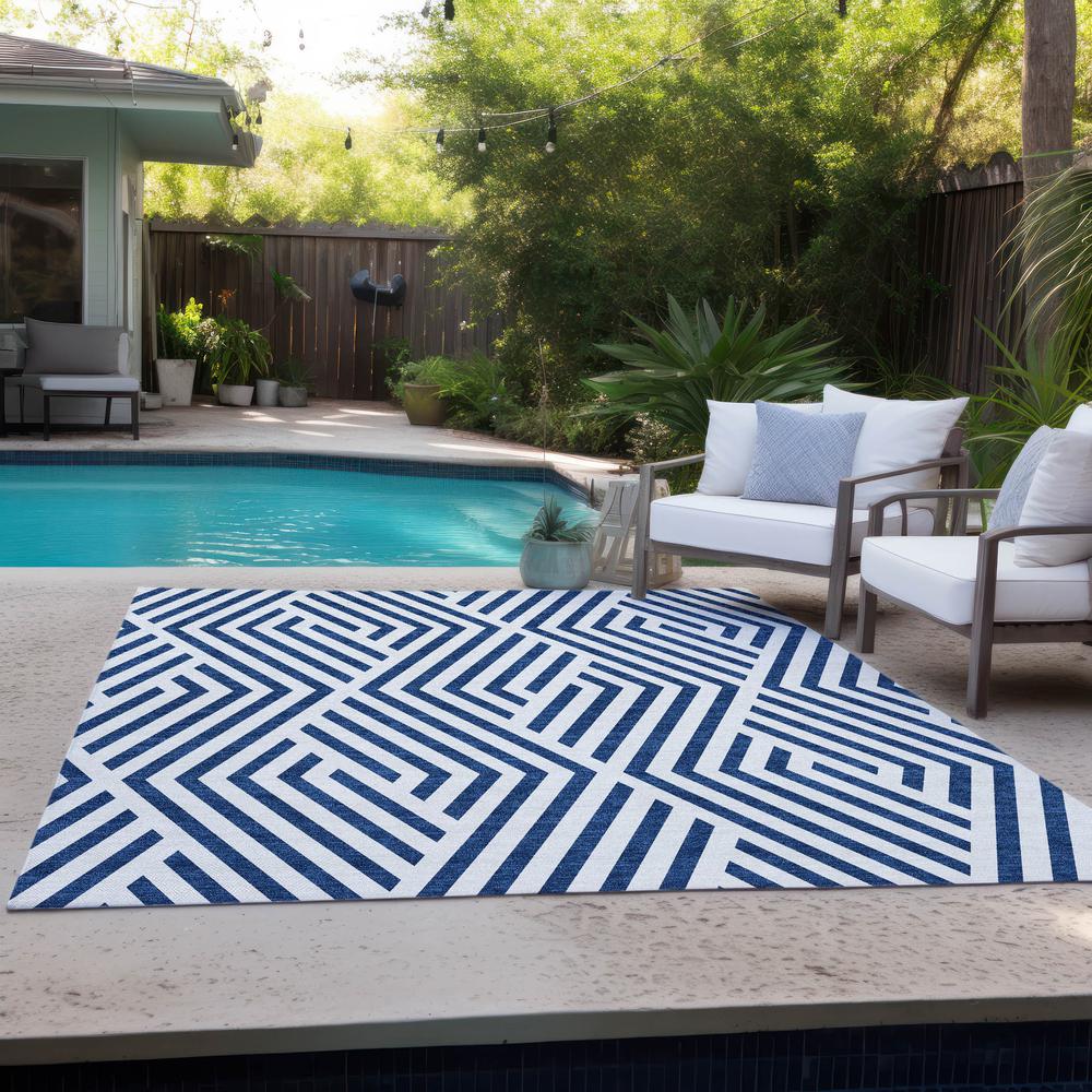 Chantille ACN550 Blue 2'6" x 3'10" Rug. Picture 9