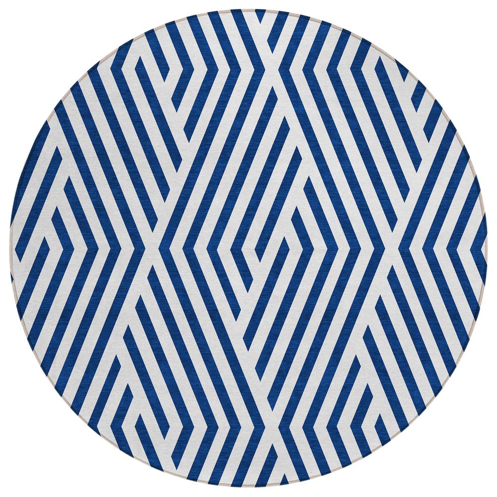 Chantille ACN550 Blue 8' x 8' Rug. Picture 1