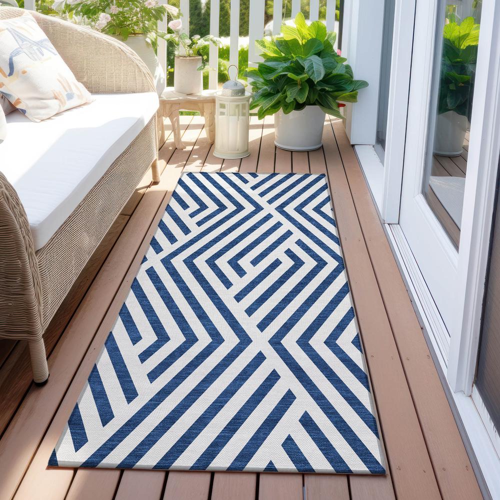Chantille ACN550 Blue 2'3" x 7'6" Rug. Picture 7