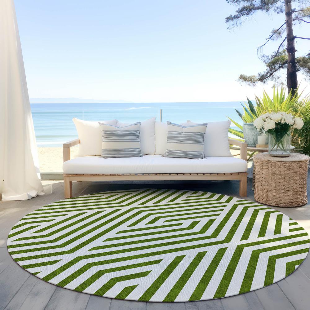 Chantille ACN550 Green 8' x 8' Rug. Picture 7